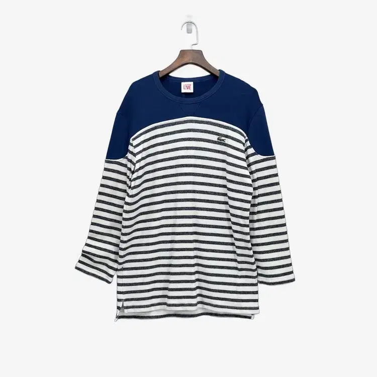 (2) Lacoste striped knit T-shirt for men