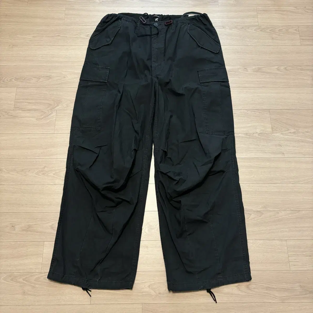 L) R13 Army Cargo Pants Black