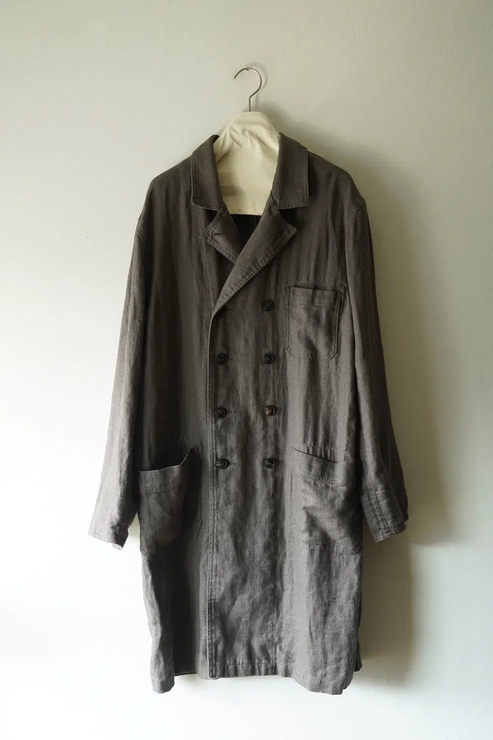 Wardrobe41 COMFORT DOUBLE COAT (KHAKI) sells