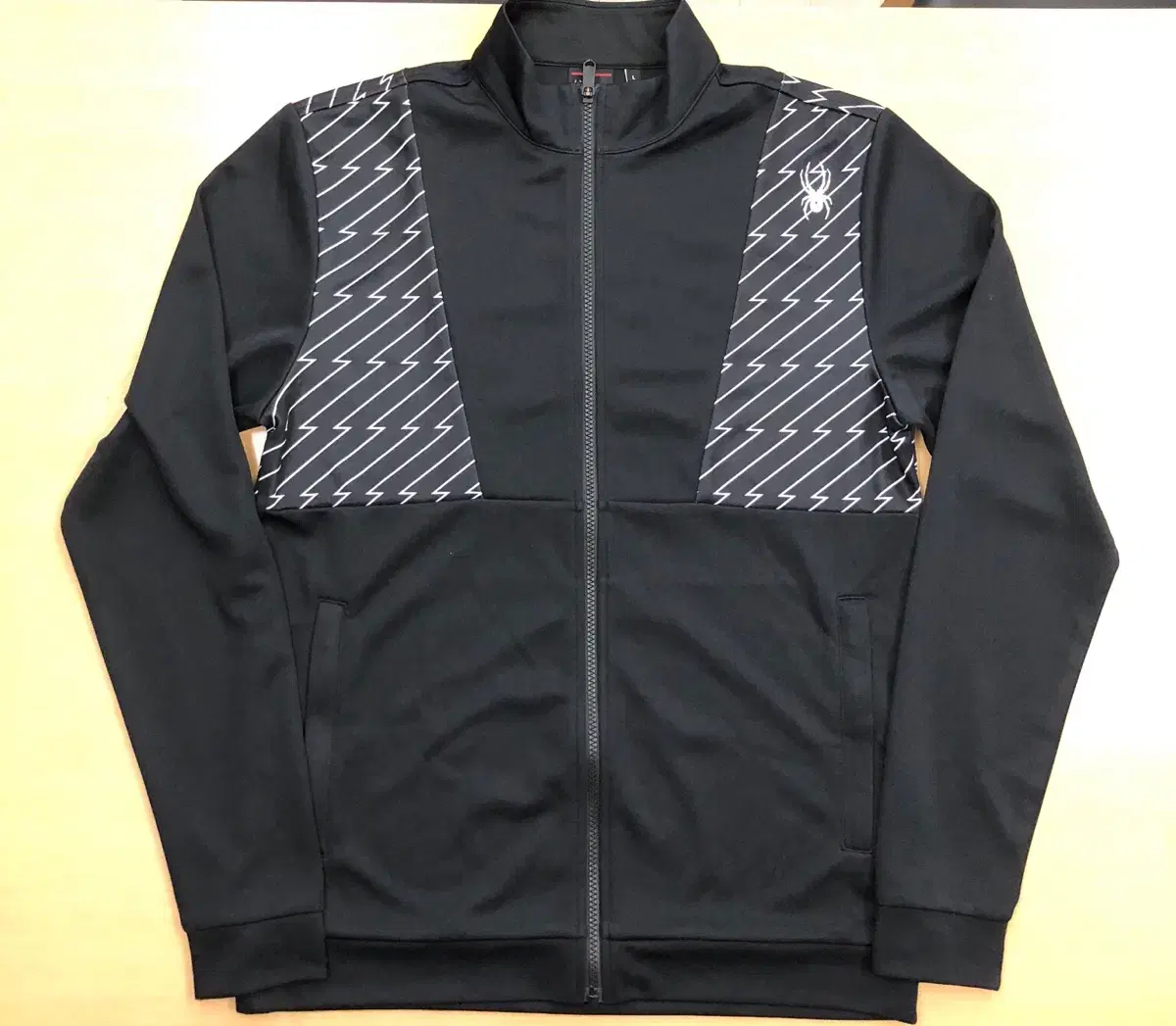 (New) Size L100 Spider-Man's Bolt Zip-up Jacket Black