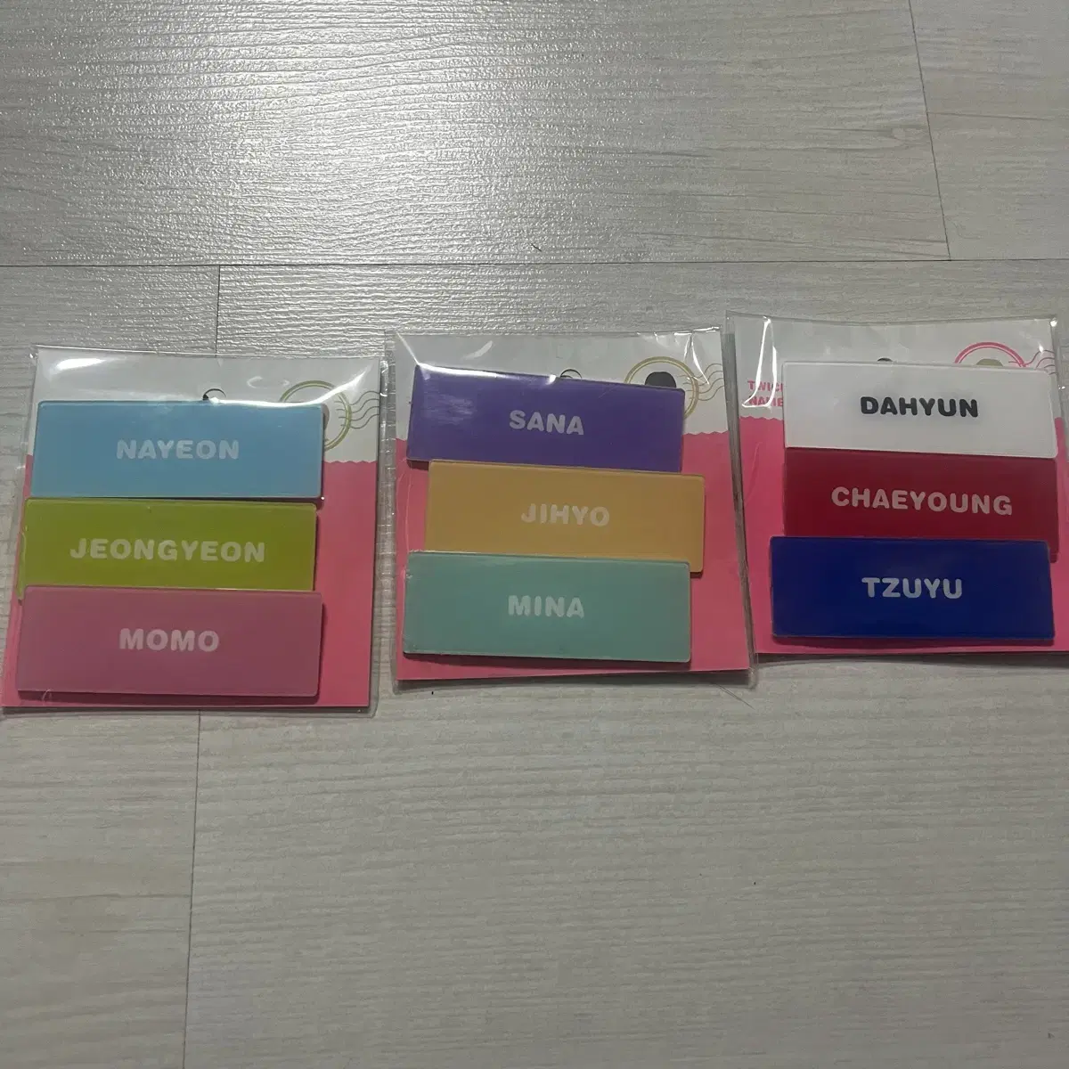 Twice English Official Name Badge