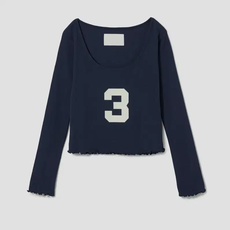 s/e/o 3 scoop neck top navy