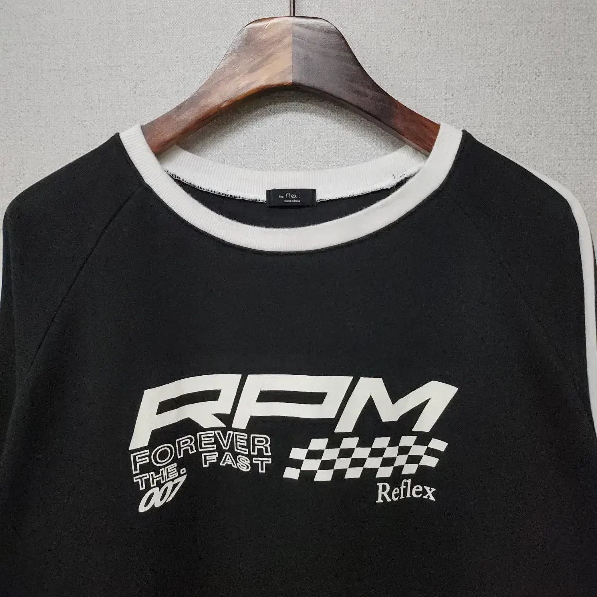 F) RPM 남자 레이싱 긴팔 티셔츠