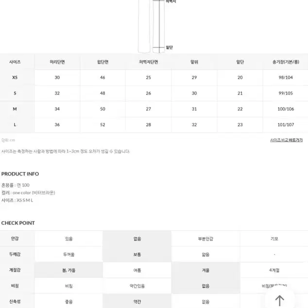 언더비 브라운팬츠