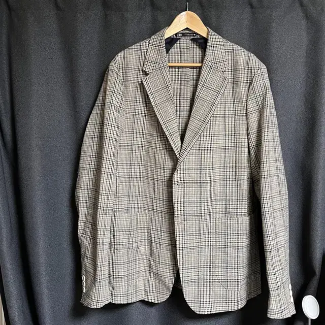 [XL] ZARA Zara Blazer Tailored Jacket Brown Check