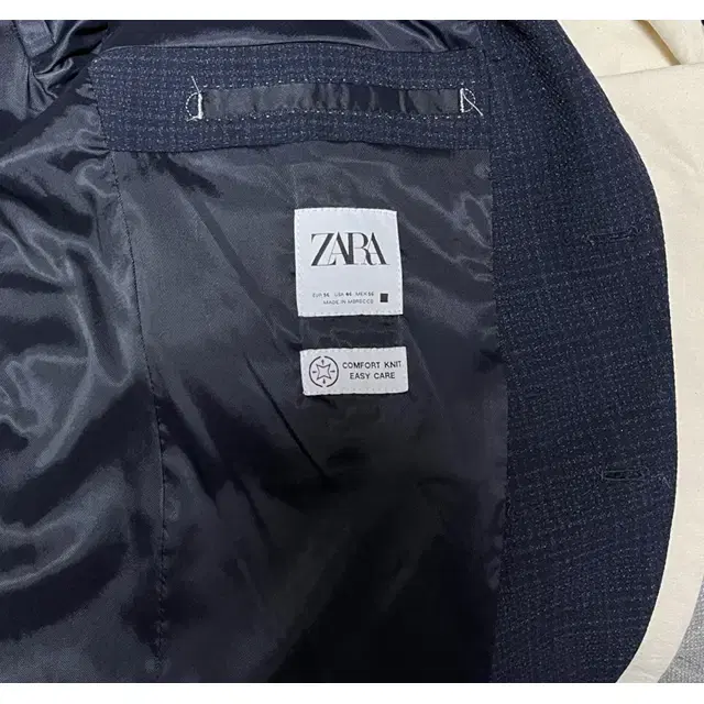 [XXL] ZARA 자라 블레이저 테일러드 자켓 네이비체크