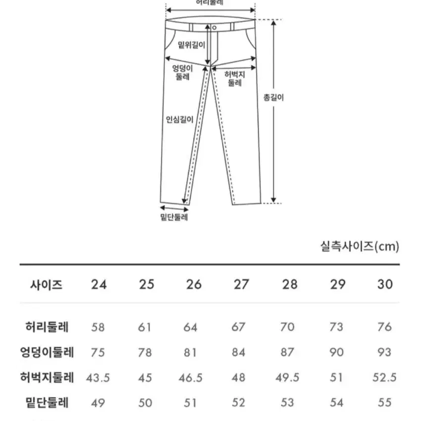 게스 청바지 슬림부츠컷