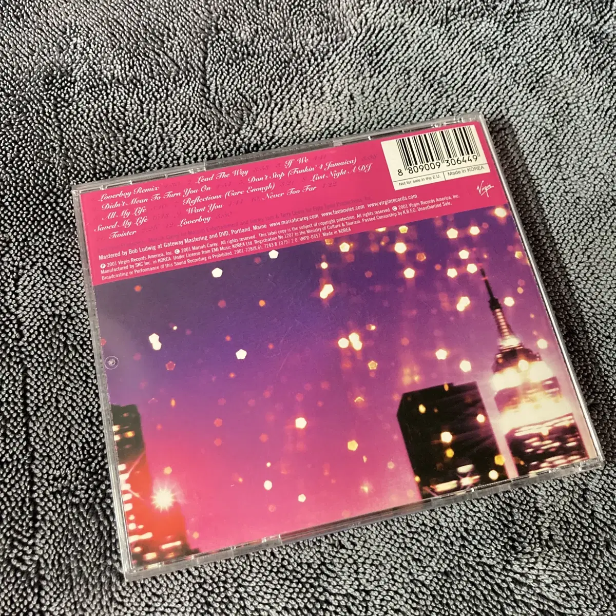 [중고음반/CD] 머라이어캐리 8집 Glitter (스티커포함)