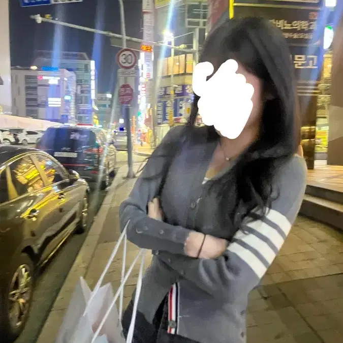 톰브라운 여성 가디건 한번입음