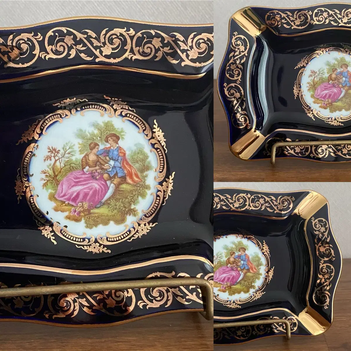 LIMOGES CASTEL FRANCE Trinket&Ashtray