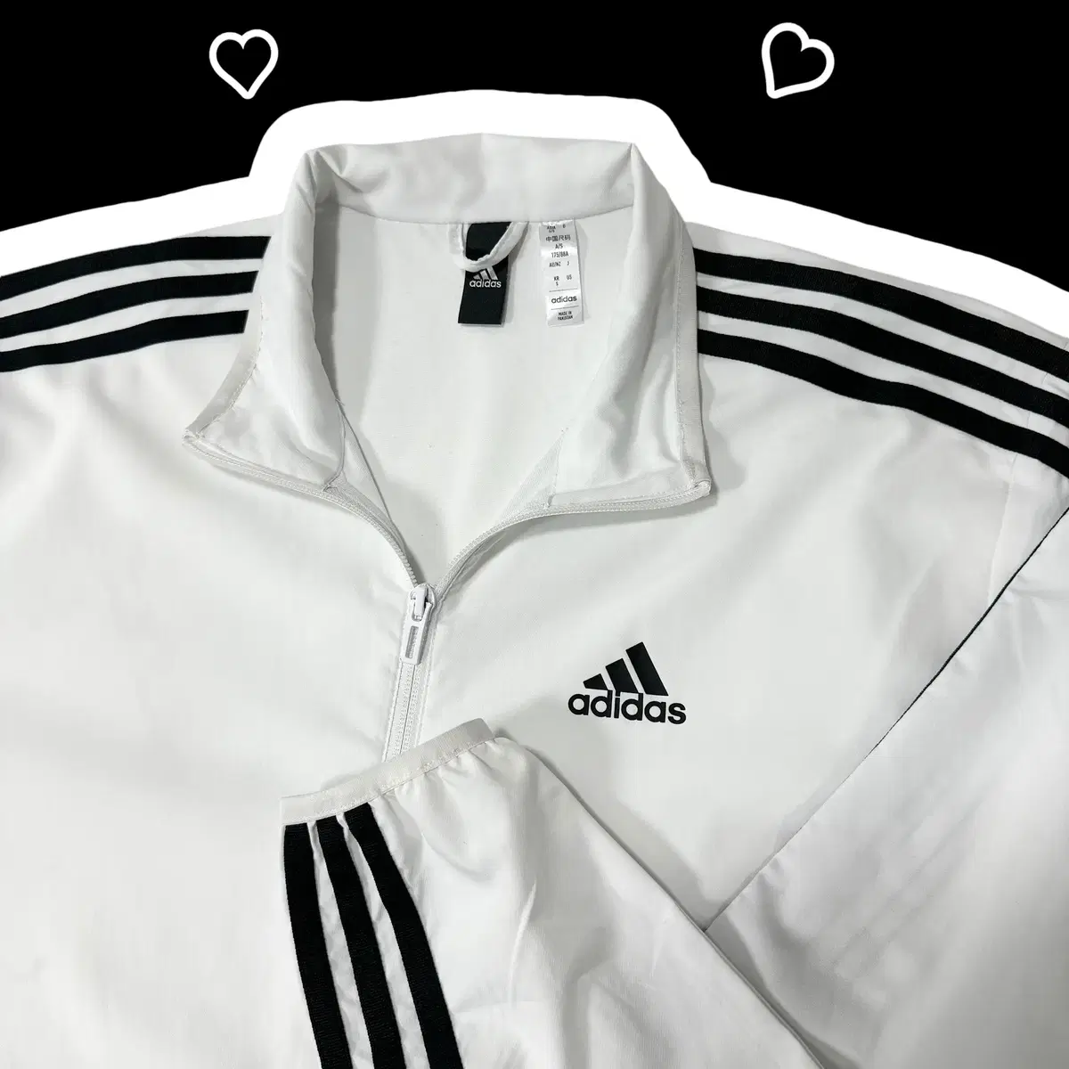 adidas White MarshallArts Tracktop Jersey