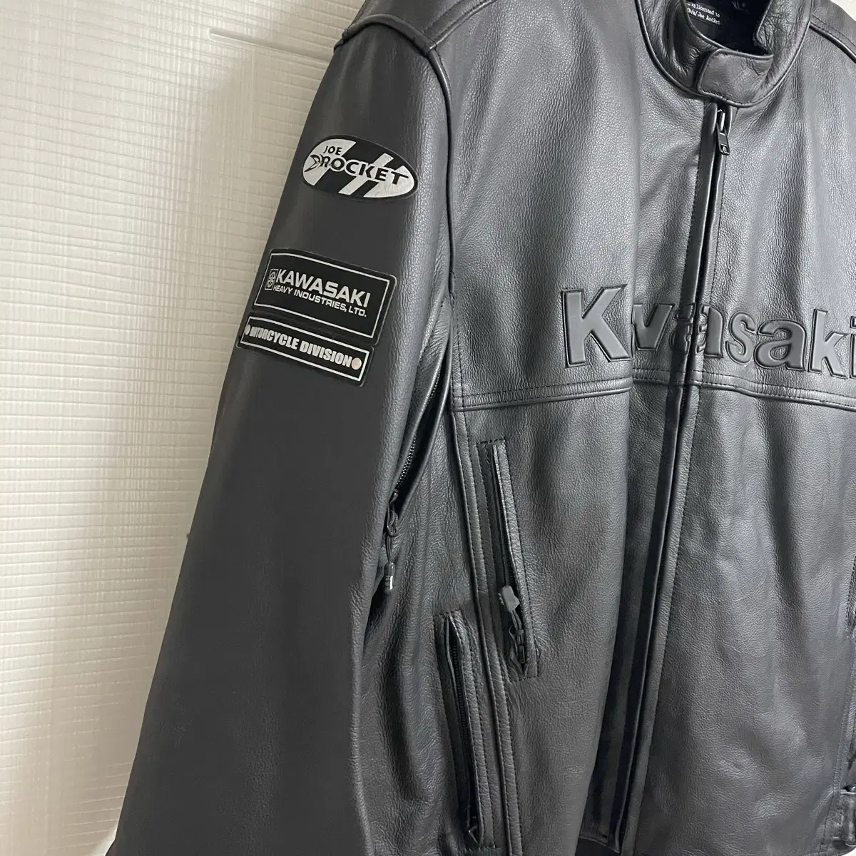 kawasaki 가와사키 바이커 레더자켓 xl