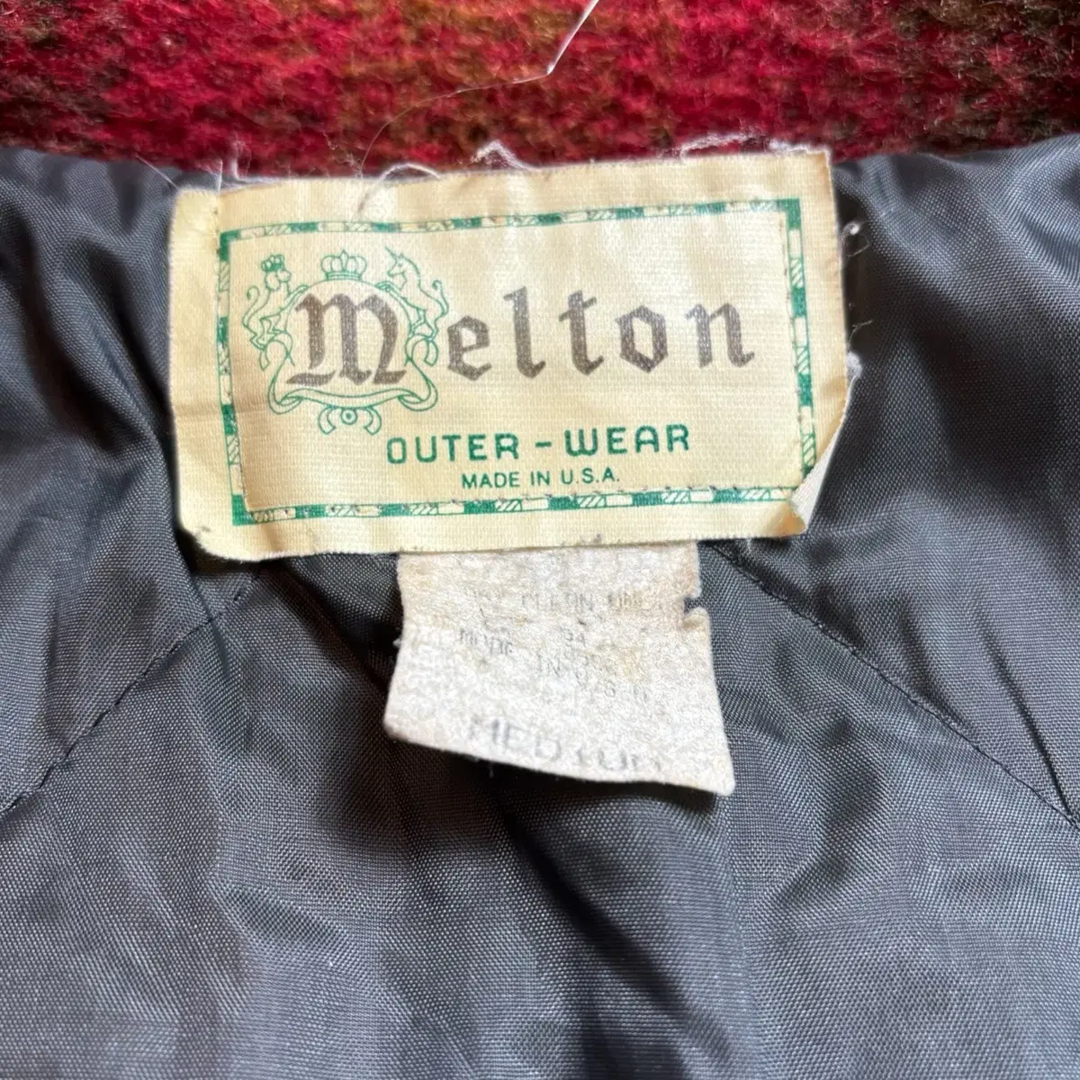 L)90's Melton 울 자켓