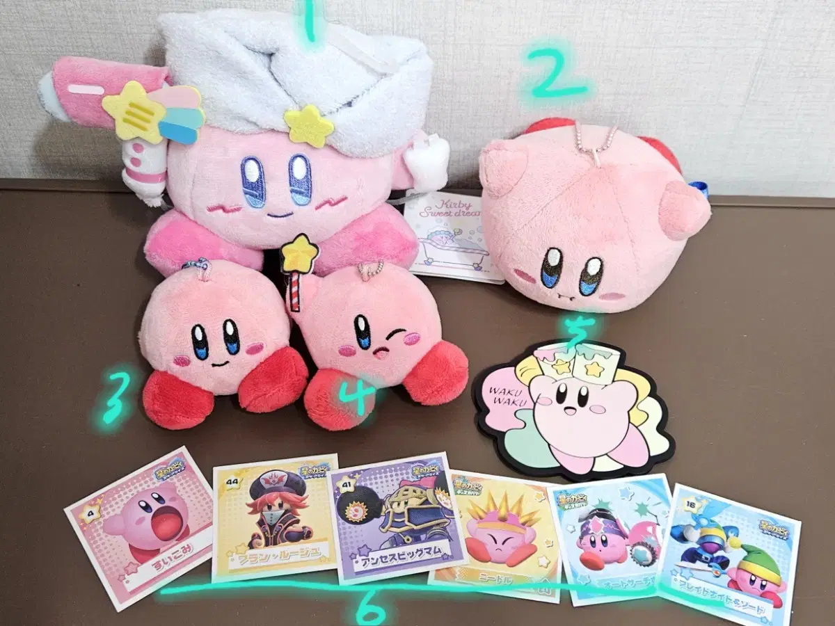 Lower price today only) Kirby doll with stars,stickers bulk sells