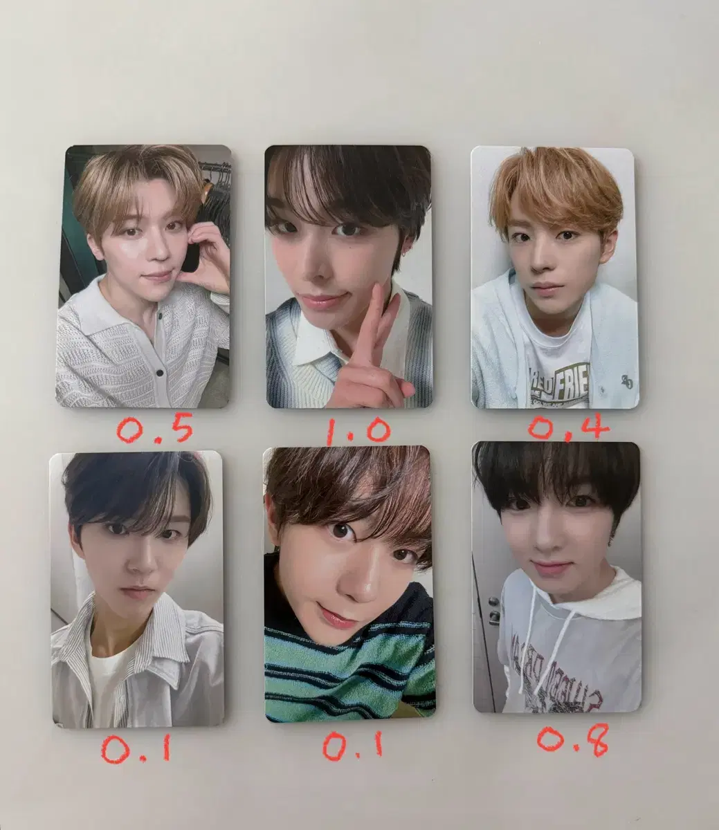 NCT WISH InterAsia photocard unreleased photocard sion riku Ryo Sakuya Uushi Jaehei