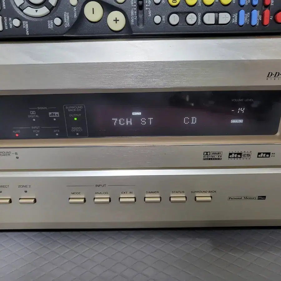 턴테이블 구동가능 데논 상급 리시버 AVR-3803