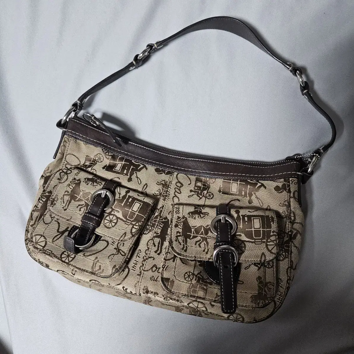 Coach Jacquard Shoulder Bag