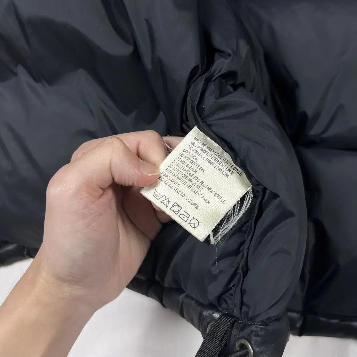 노스페이스 tnf north face 로고 눕시700 구스다운 패딩