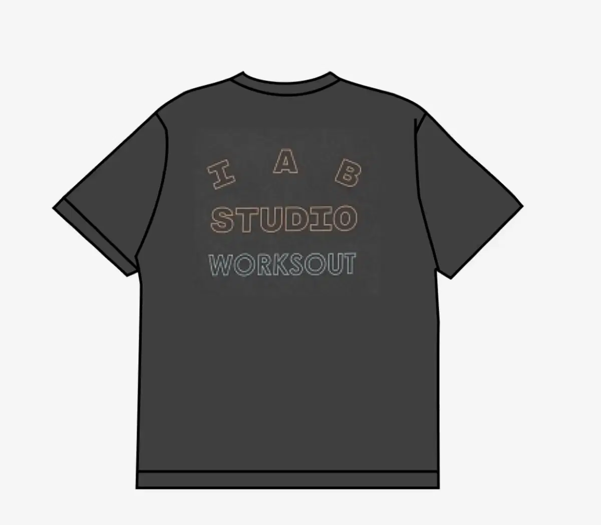 iAppStudio Pigmented Tee Charcoal For Workout