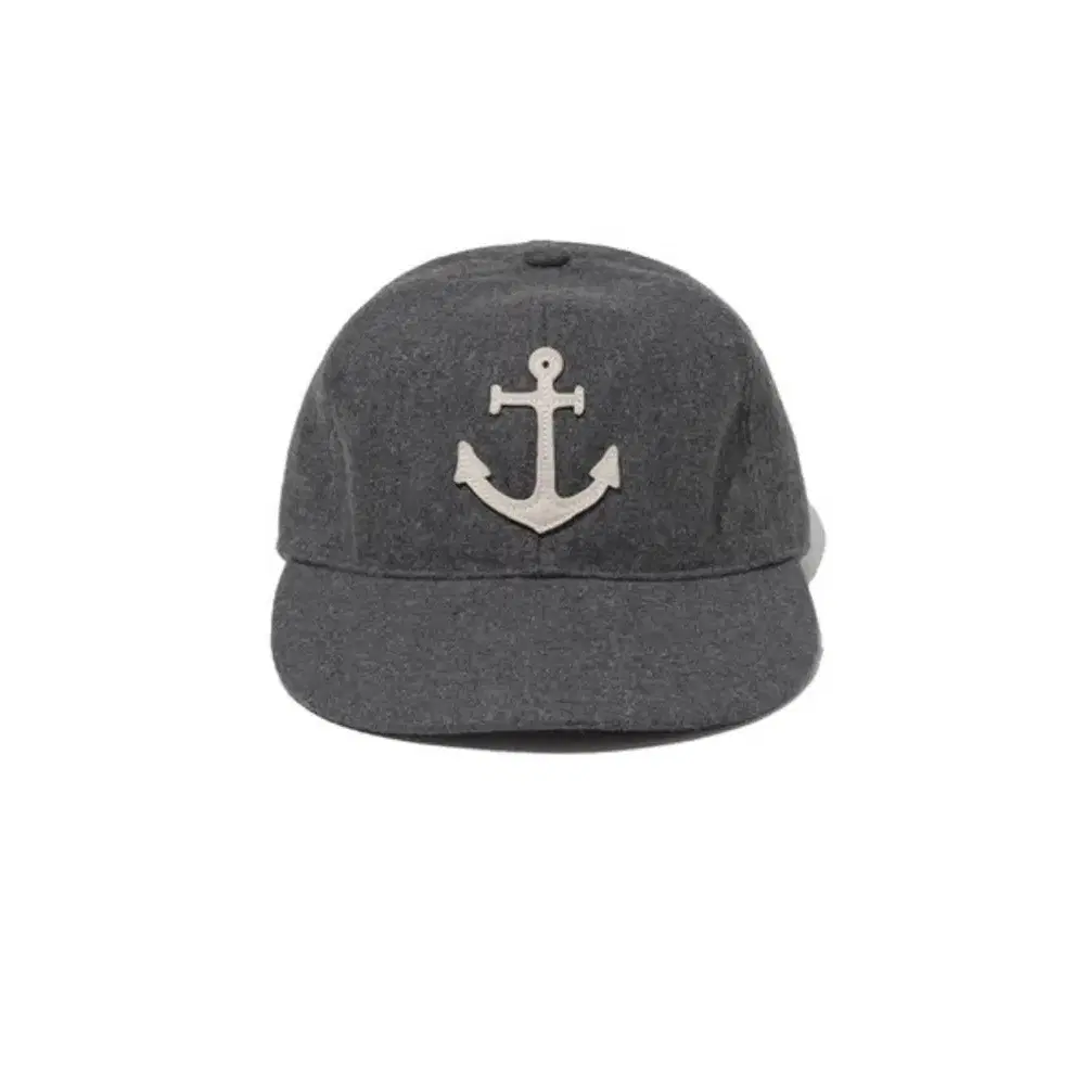 anchor wool ball cap grey