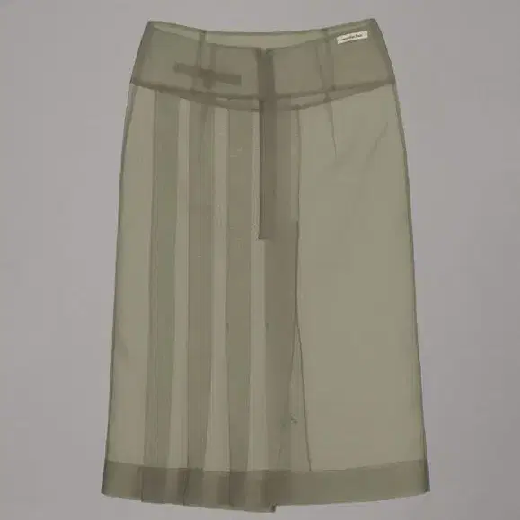 오버듀플레어 SHEER ORGANZA PLEATED SKIRT [1회착]