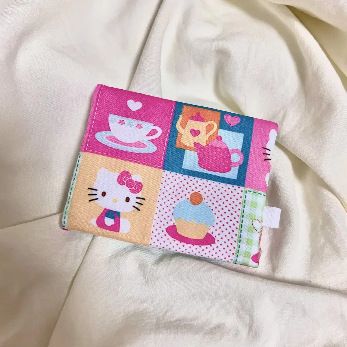 <신상> Fabric Cafe Kitty Kards Wallet Handmade