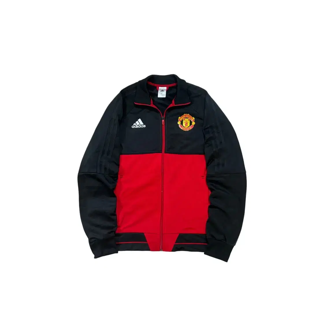 Adidas Man U Custom Red Black Jersey Soccer Track Top