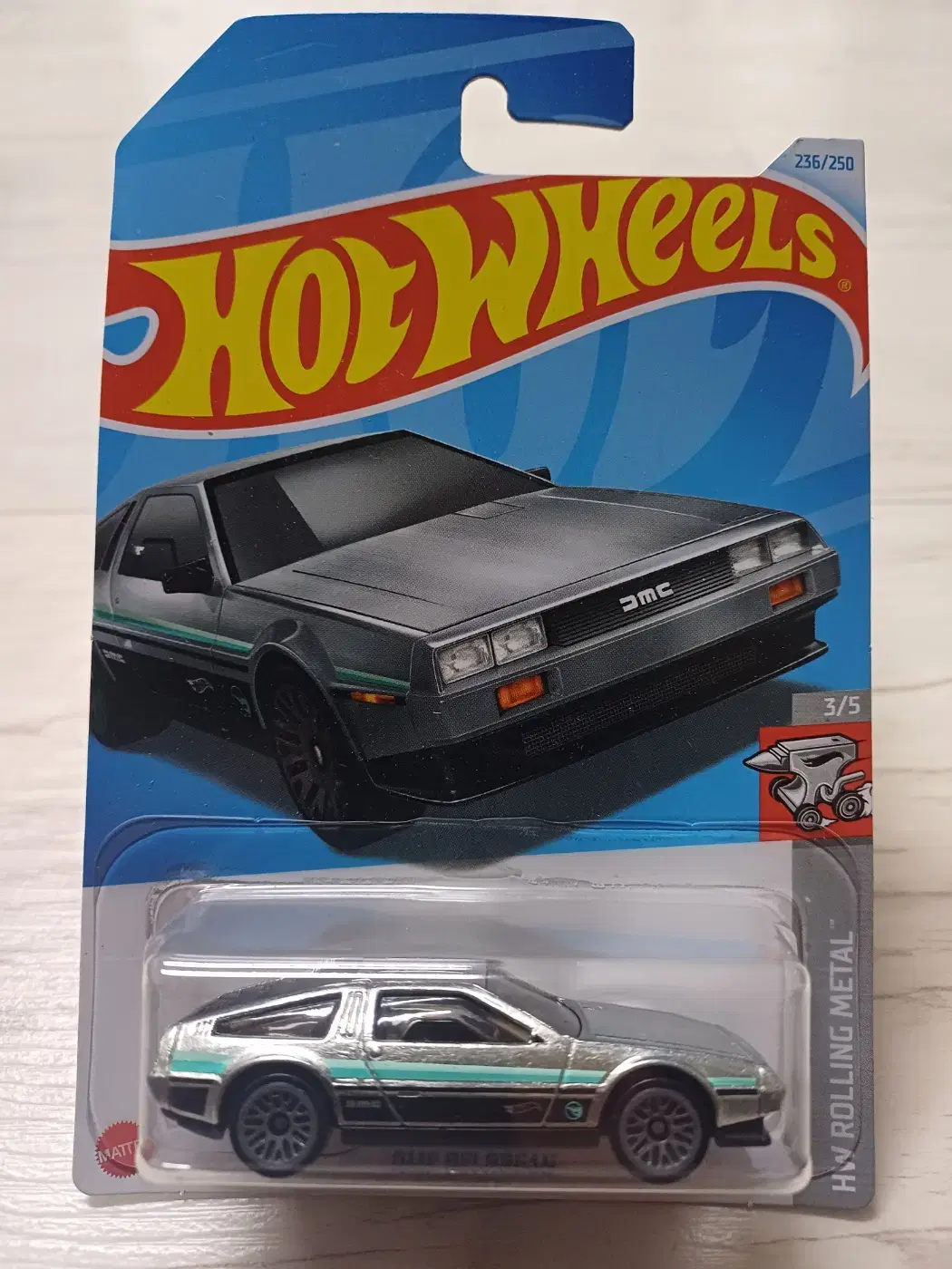 Hot Wheels DMC (Treasure Hunt Product) ZAMAC Die Cast Rare sealed New