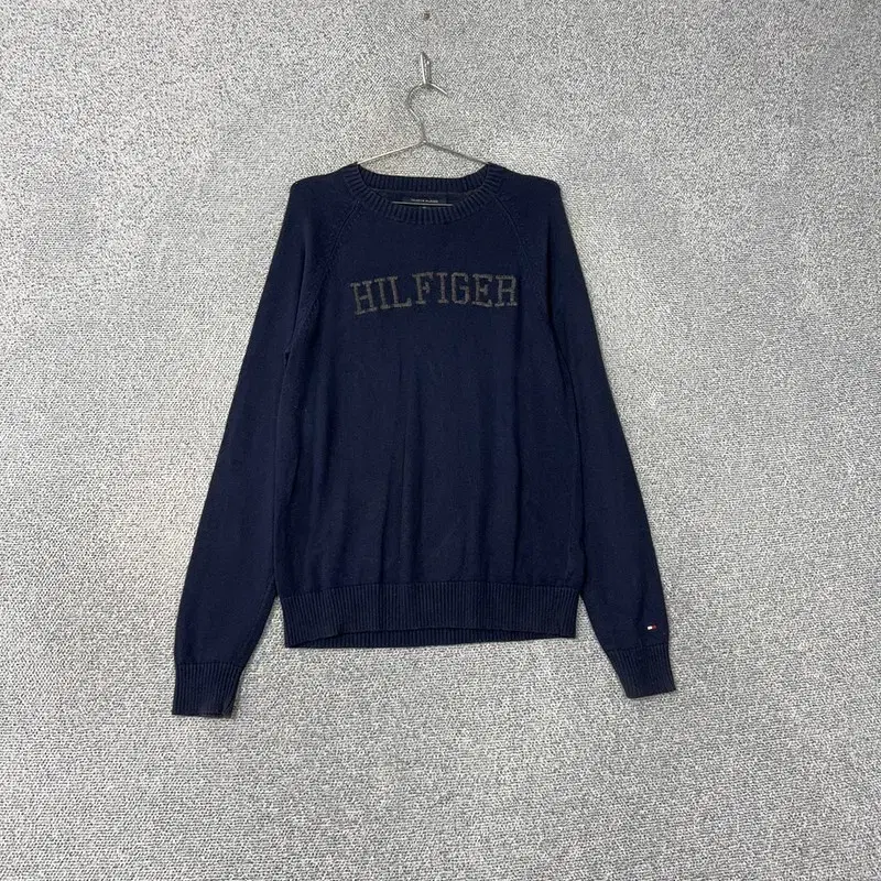 Tommy Hilfiger Printed Spellbinding Navy Cotton Knit S