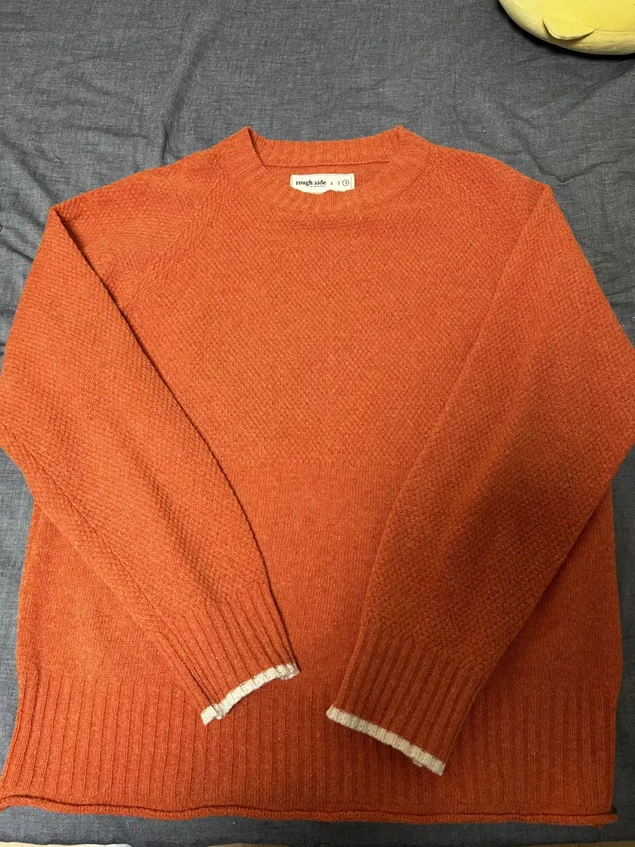 [러프사이드(rough side)]Fisherman Knit Orange