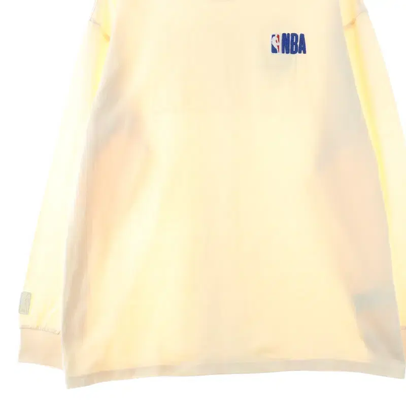 (2XL) NBA 엔비에이 긴팔티셔츠 빅사이즈 아이보리-FA0A