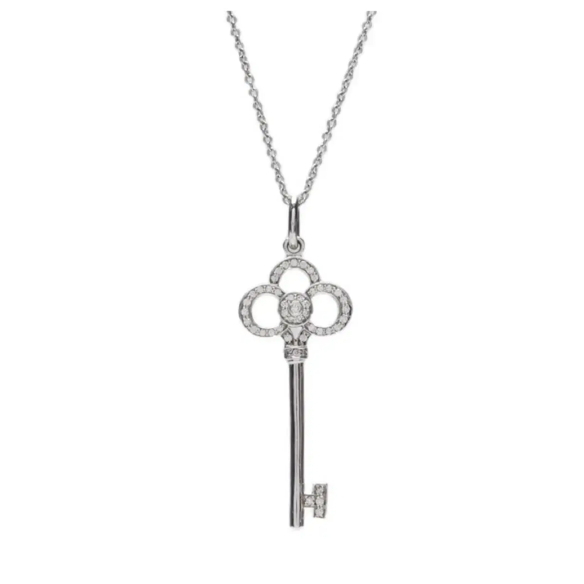 Tiffany Crown key Necklace 14K