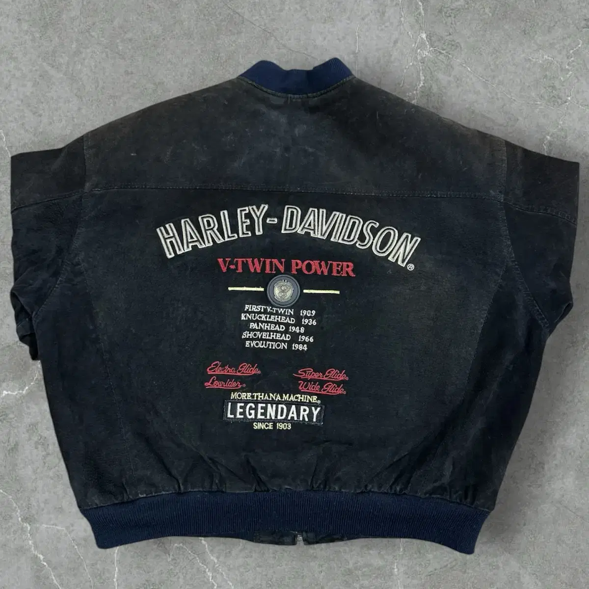 Harley-Davidson V-Twin Suede and Leather Jacket L