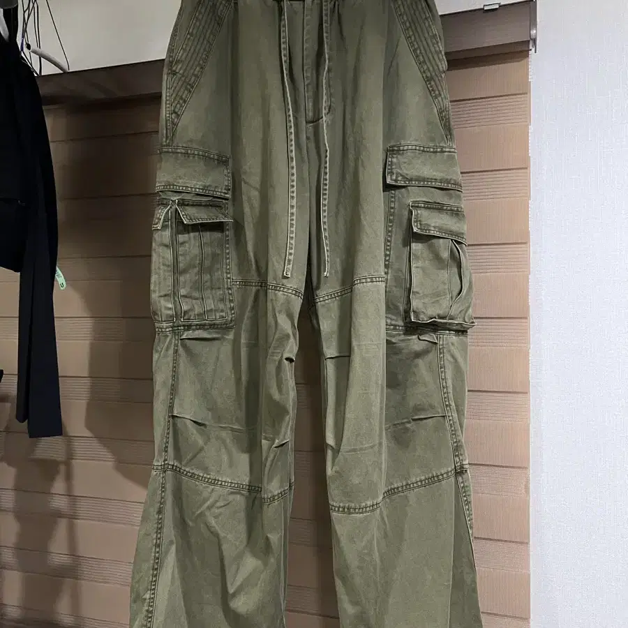 [L] 주앙옴므 vintage washed cargo pants 카키