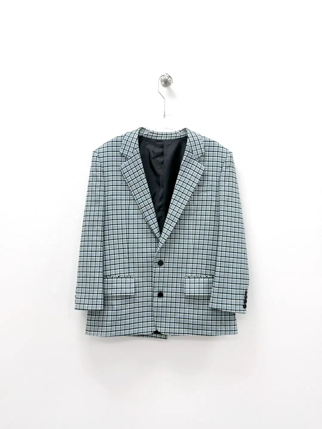 100% System Homme Check Blazer Jacket