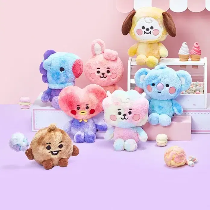 bt21 bts 방탄소년단 코튼캔디 알제이 인형