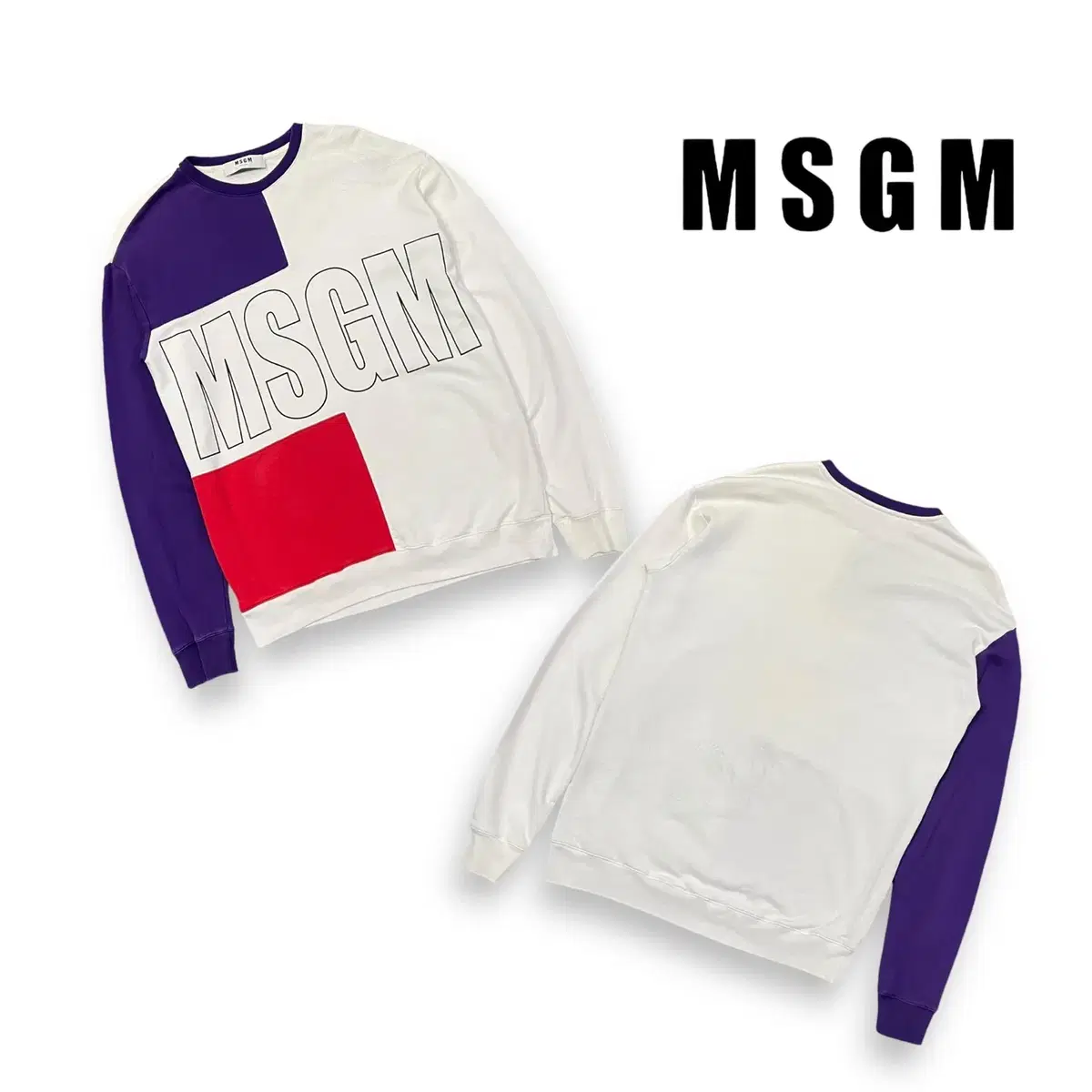 MSGM 빅로고 맨투맨