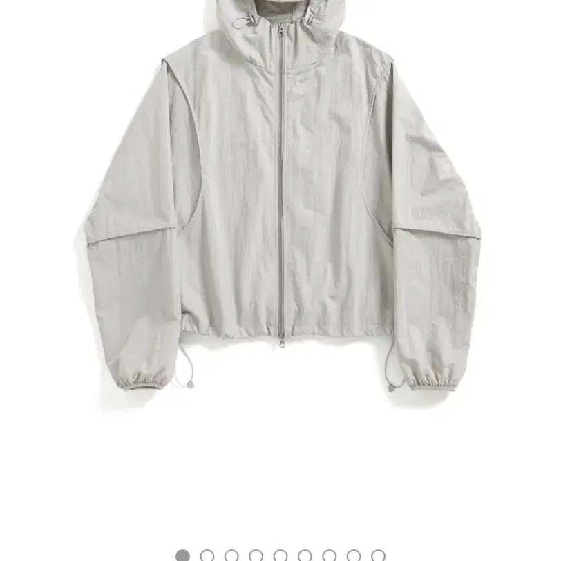 해칭룸 Crop Windbreaker Light Grey 2사이즈