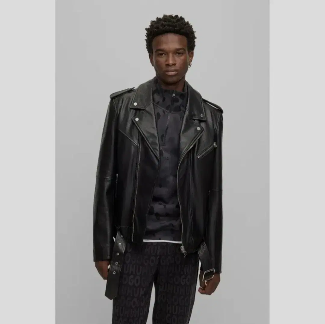 [NEW] L Hugo Boss Luxury Buffalo Leather Jacket