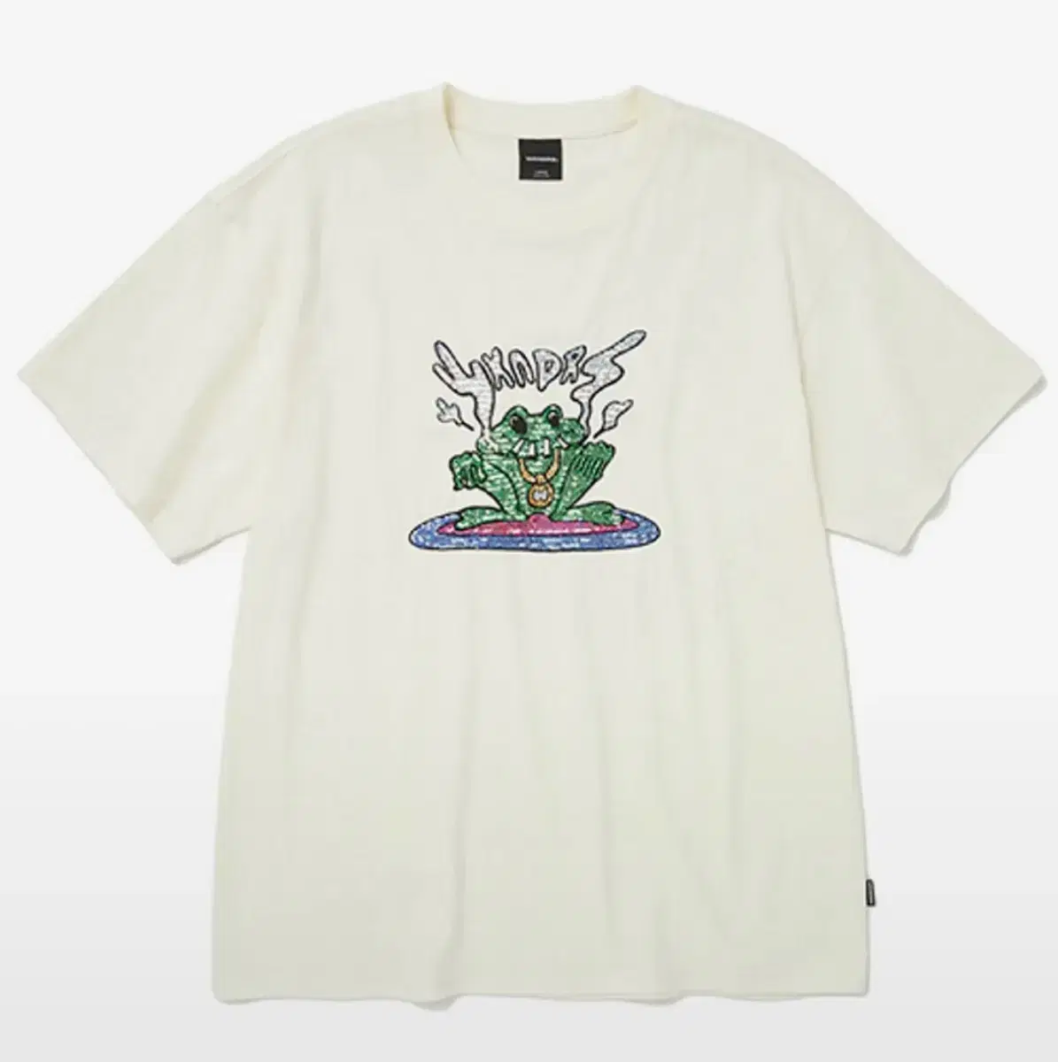 Wicked Frog T-Shirt Ivory Size M