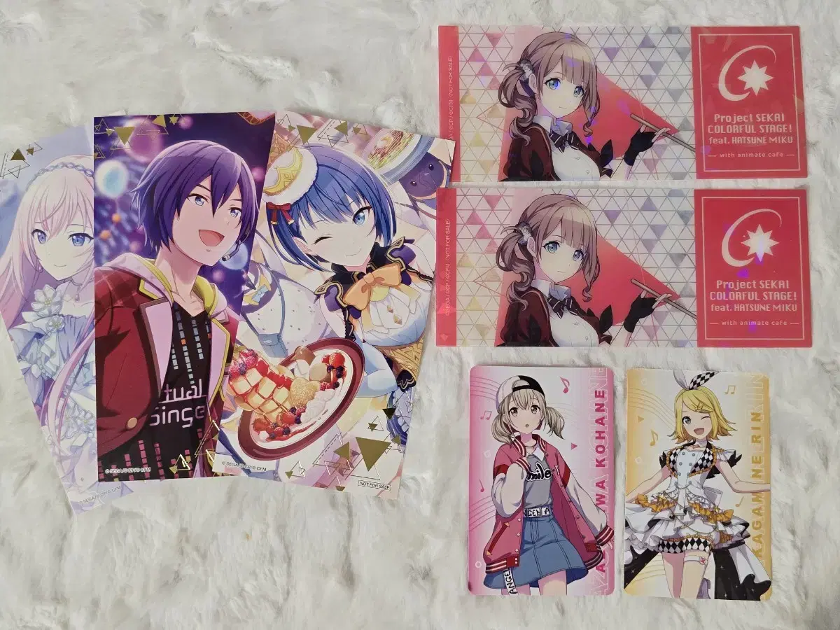 Pseudo Animate pre-order benefit photocard, ticket lew kai kaito rin kohane honami