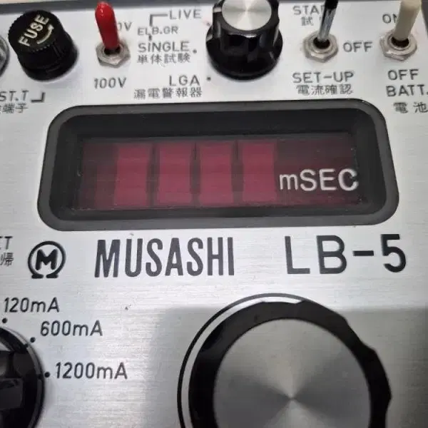 MUSASHI LB-5 누전차단기 테스터