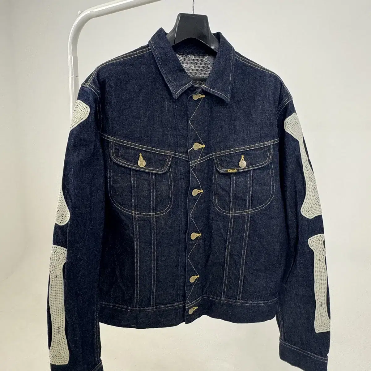 New Arrivals Capital Mexican Bone Denim Jacket (46)