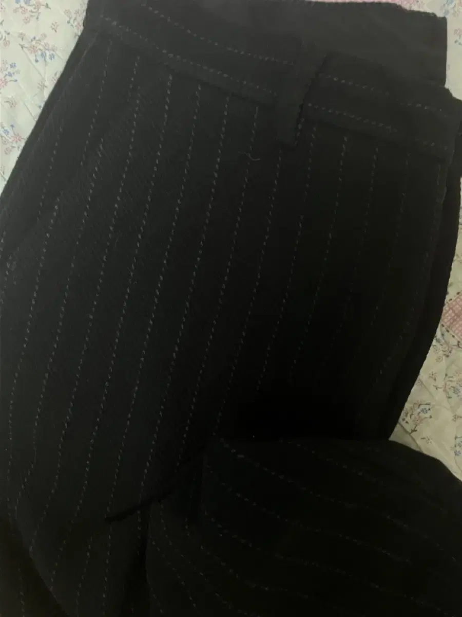 (44/34) Zara Men's Striped Slacks Black ZARA