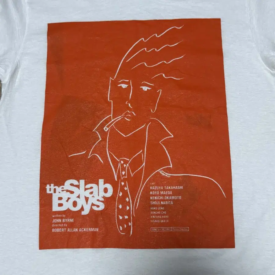 90s usa 존 번 slab boys 슬랩 보이즈 프로모 티셔츠