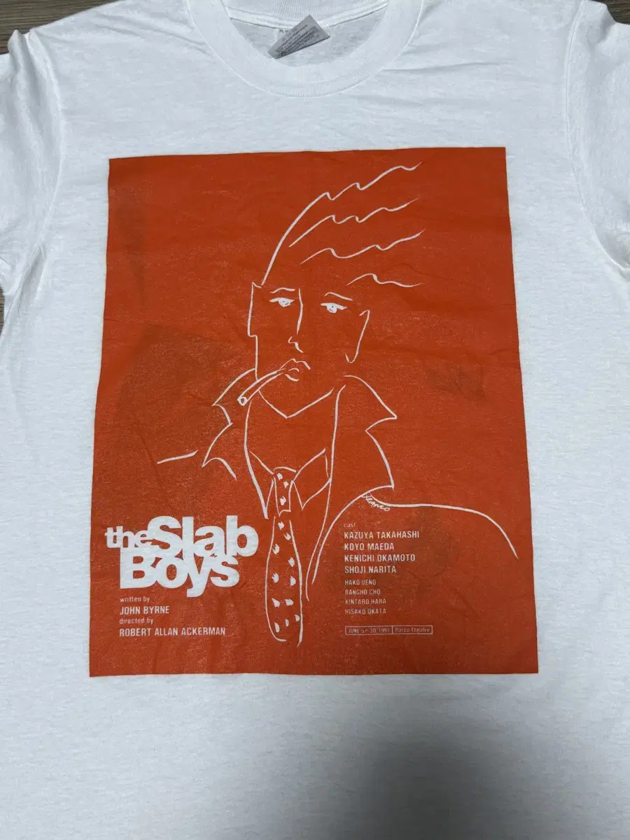 90s usa 존 번 slab boys 슬랩 보이즈 프로모 티셔츠