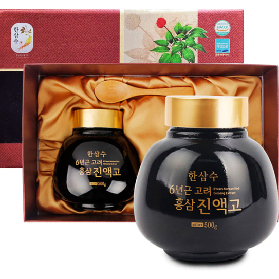 한삼수 6년근 고려홍삼 진액고 (500g x 2병)x2BOX