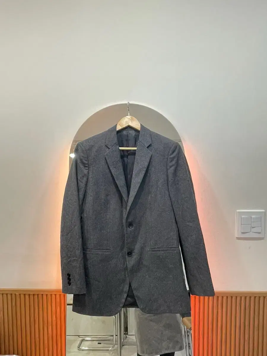 Terry Homme Cashmere Jacket 36(90) Gray