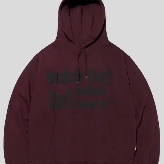 JUST LOOK HOODIE MAROON 비바 스튜디오 후드티