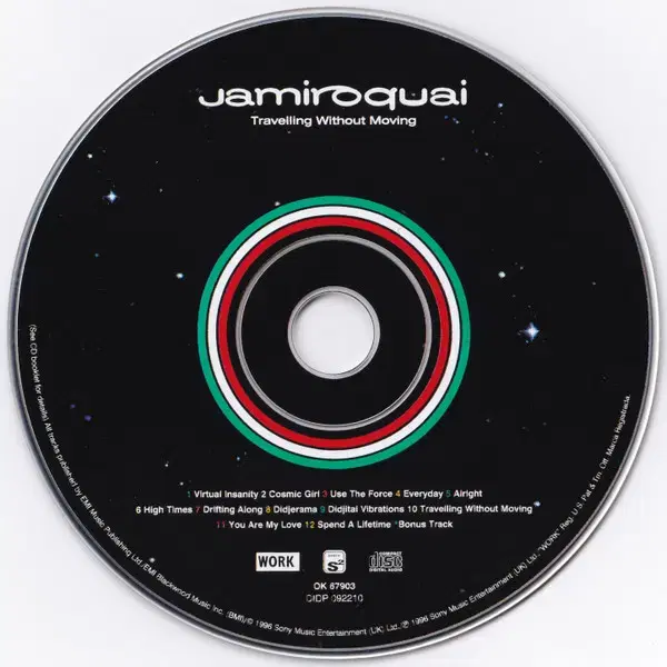 Jamiroquai - Travelling (CD) 미국반1996민트급